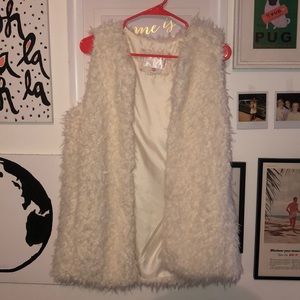 White Fur Vest
